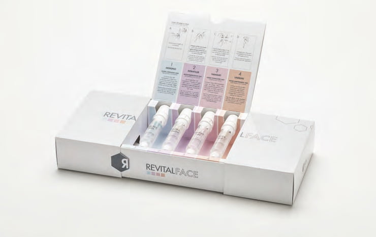 Інтенсивний антивіковий догляд для обличчя та шиї RevitalFace 4*15ml