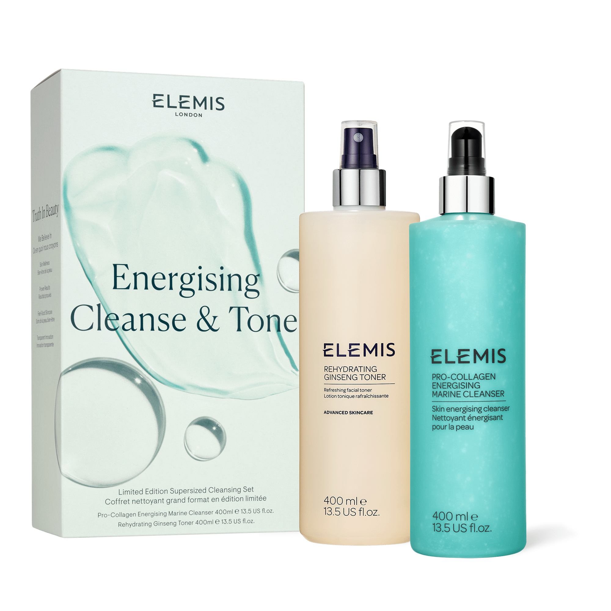 Лімітований набір Energising Cleanse & Tone Kit 2 x 400ml